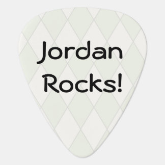 Personalized Argyle Guitar Pick
