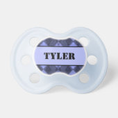 Personalized Argyle Pattern Pacifier (Front)
