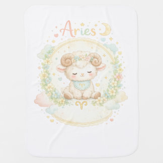 Personalized Aries Baby Blanket | Custom Zodiac Nu