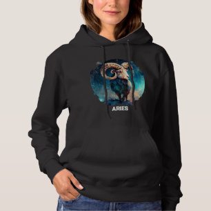 Personalized Aries Zodiac Astrology Ram Birthday Hoodie