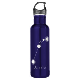 Personalized Aries Zodiac Constellation Water Bottle