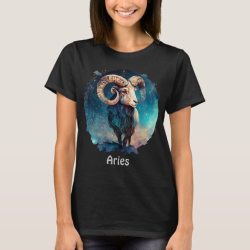 Personalized Aries Zodiac Ram Astrology T_Shirt