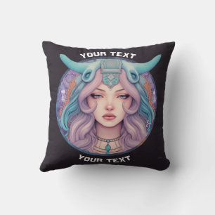 PERSONALIZED ARIES ZODIAC SIGN THROW PILLOW