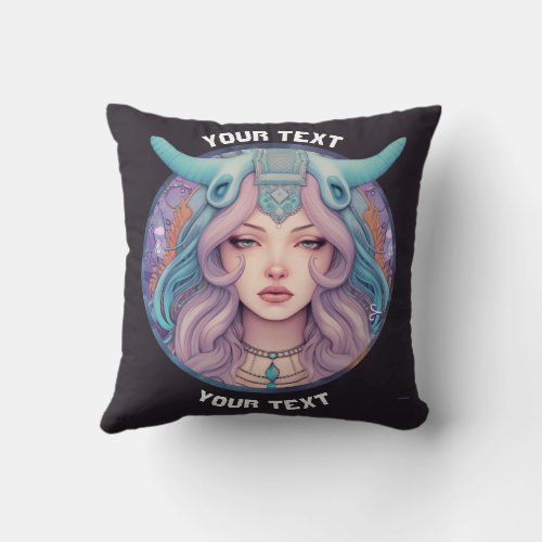 PERSONALIZED ARIES ZODIAC SIGN  THROW PILLOW
