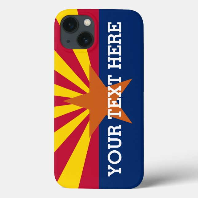Personalized Arizona Flag Case-Mate iPhone Case (Back)