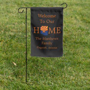 Personalized Arizona State Flag Starburst Welcome