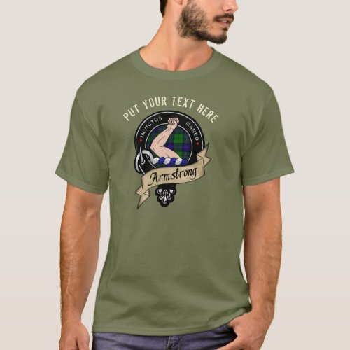 Personalized Armstrong Clan Badge Adult T_Shirt