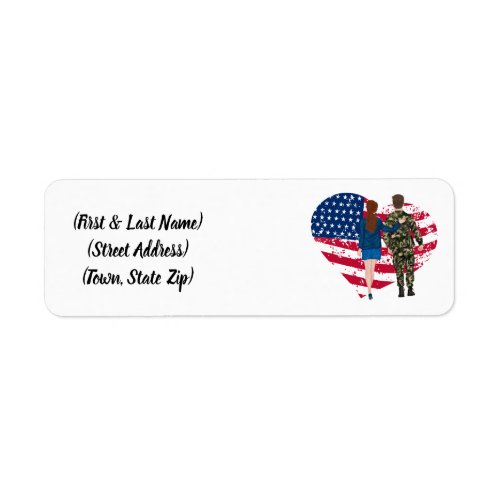 Personalized Army Family Return Address Label 