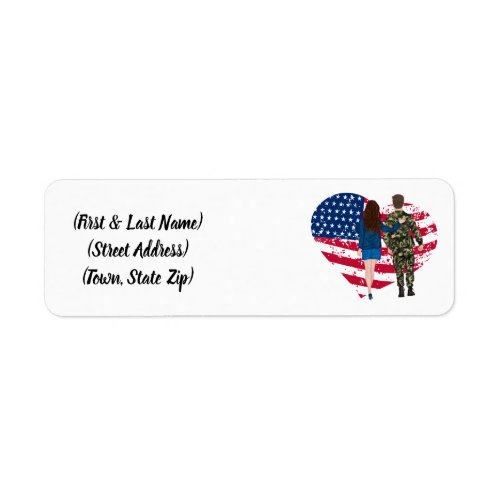 Personalized Army Family Return Address Label 