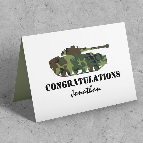 Personalized Army Passing Out Card