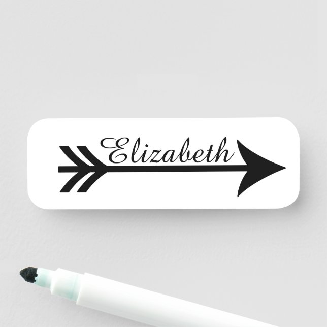 Personalized arrow name tag (In Situ)