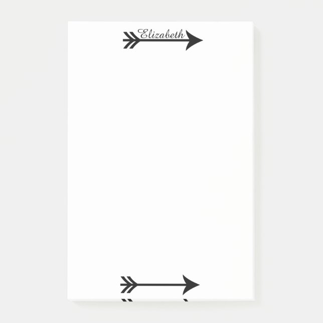 Personalized arrow post-it notes (Front)