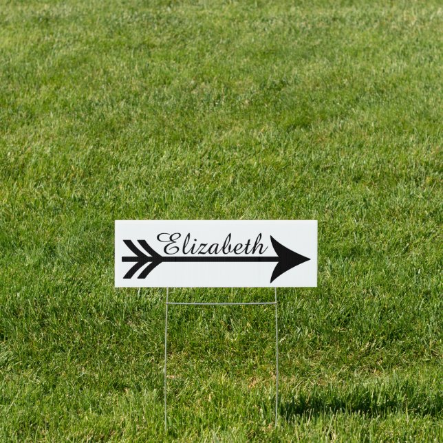 Personalized arrow sign (Insitu)