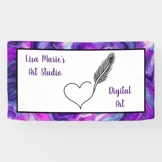 Personalized Art Banner for Art Shows (Horizontal)