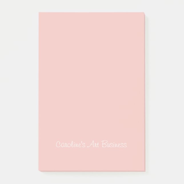 Personalized Art Business Pink Notes (Front)