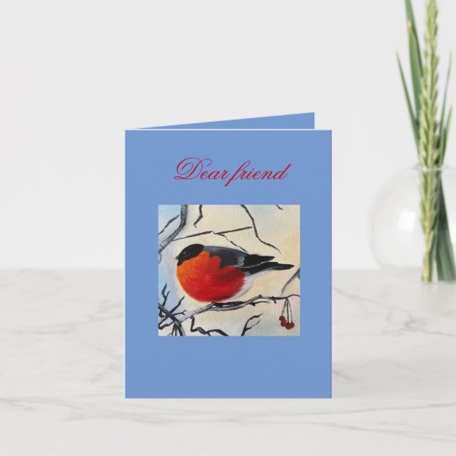 Personalized art card Folded Note Card (Front)