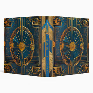 Personalized Art Deco Design 3-Ring Binder