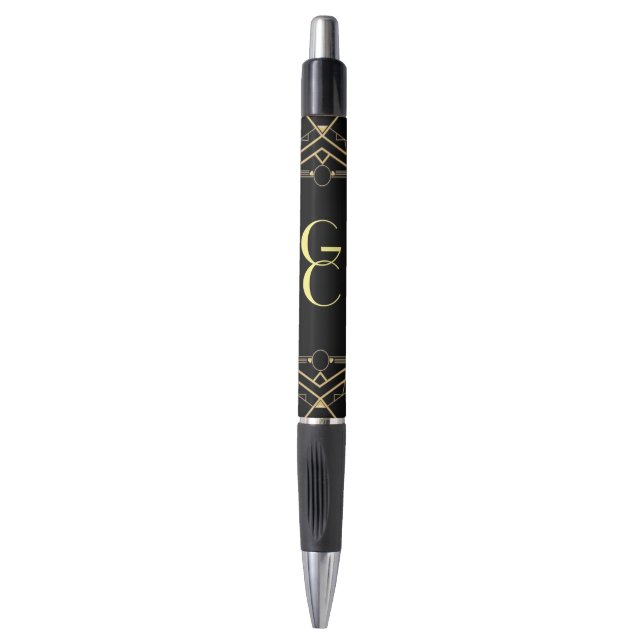 personalized art deco pen (Front Vertical)
