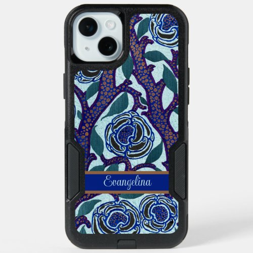 Personalized Art Deco Samarkande Print by Sguy iPhone 15 Plus Case