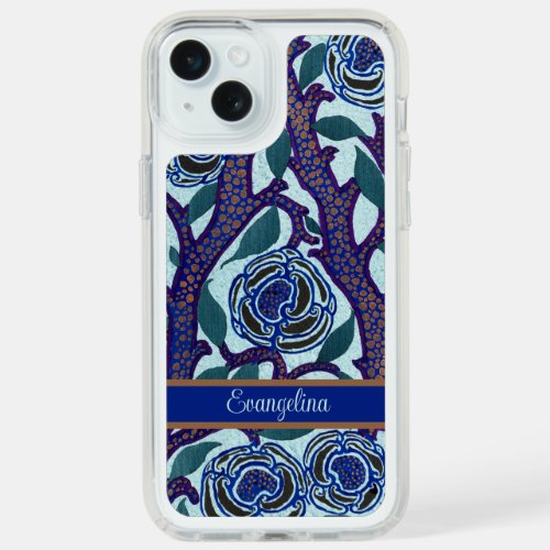 Personalized Art Deco Samarkande Print by Sguy iPhone 15 Plus Case