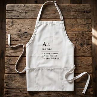 Personalized Art Dictionary Definition Apron