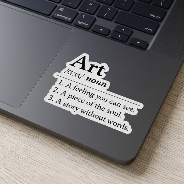 Personalized Art Dictionary Definition Sticker (Fully customizable art dictionary definition vinyl sticker)
