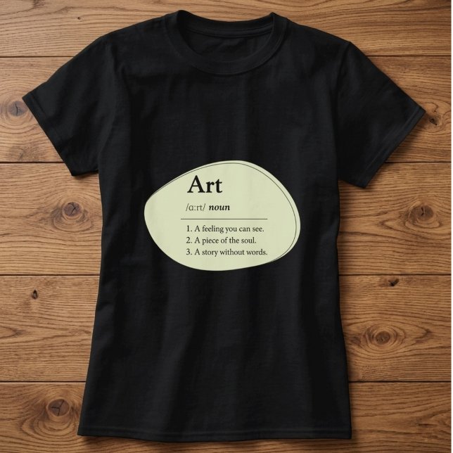 Personalized Art Dictionary Style T-Shirt (Fully customizable art dictionary definition t shirt)