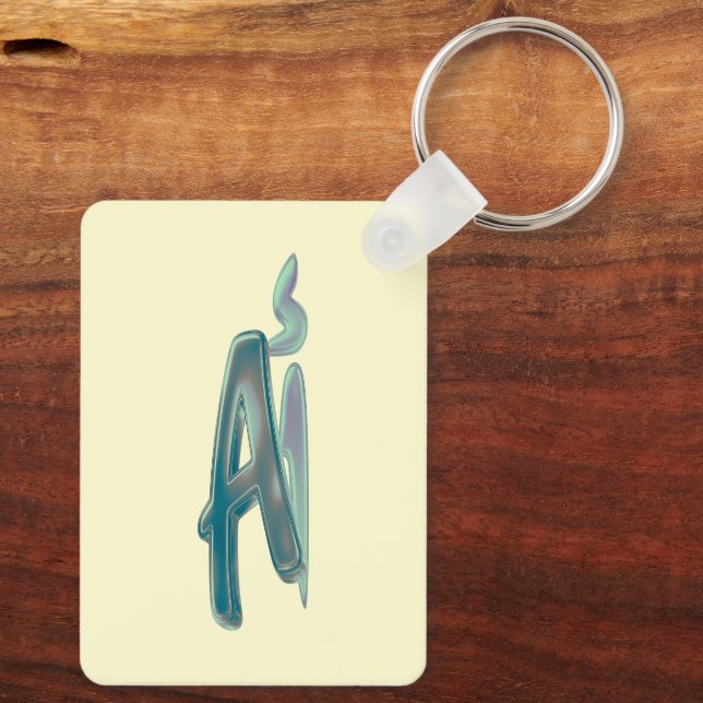 Personalized Art Key Ring (Back)