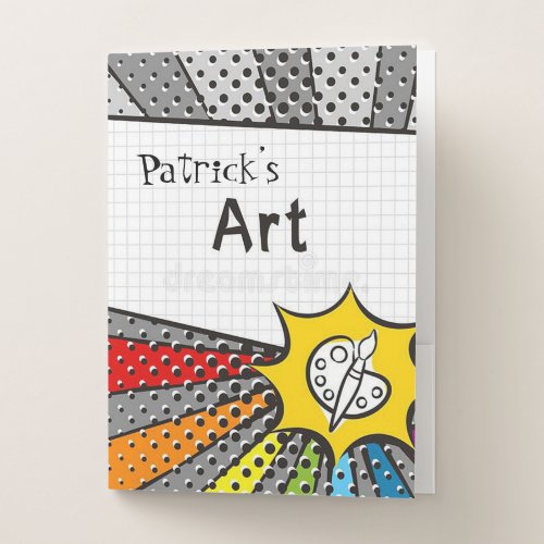 Personalized Art Pocket Folder