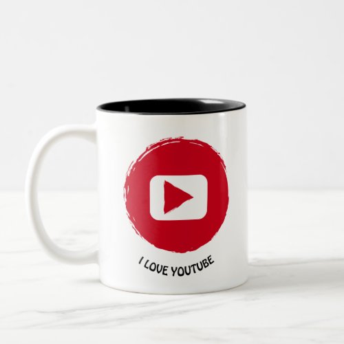 personalized articles i live youtube Two_Tone coffee mug