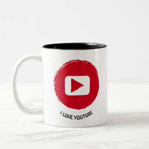 personalized articles i live youtube Two_Tone coffee mug