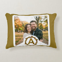 Personalized Artisan Monogram A | Wood Frame