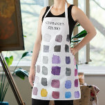 Personalized Artist Apron<br><div class="desc">Personalize this artist's studio apron with your name or monogram.
It is decorated with an abstract watercolor pattern in muted shades.
Makes a perfect gift for someone who enjoys painting.
Original Watercolor © Michele Davies.</div>