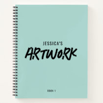 Mint Green Artist Sketchbook Notebook