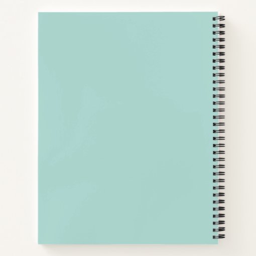 Personalized Artist Artwork Sketchbook Mint Green Notebook Zazzle