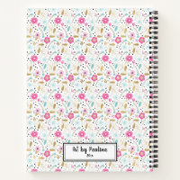 Personalized Elegant Pink Sketchbook Notebook, Zazzle