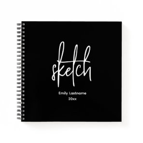 Personalized Artist Sketch Sketchbook Notebook