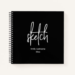 Personalized Artist Sketch Sketchbook Notebook