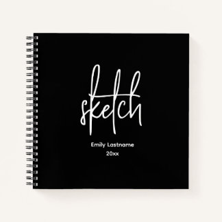 Personalized Artist Sketch Sketchbook Notebook