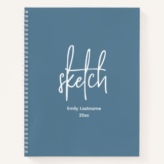 Personalized Artist Sketch Sketchbook Notebook