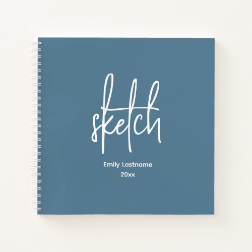 Personalized Artist Sketch Sketchbook Notebook