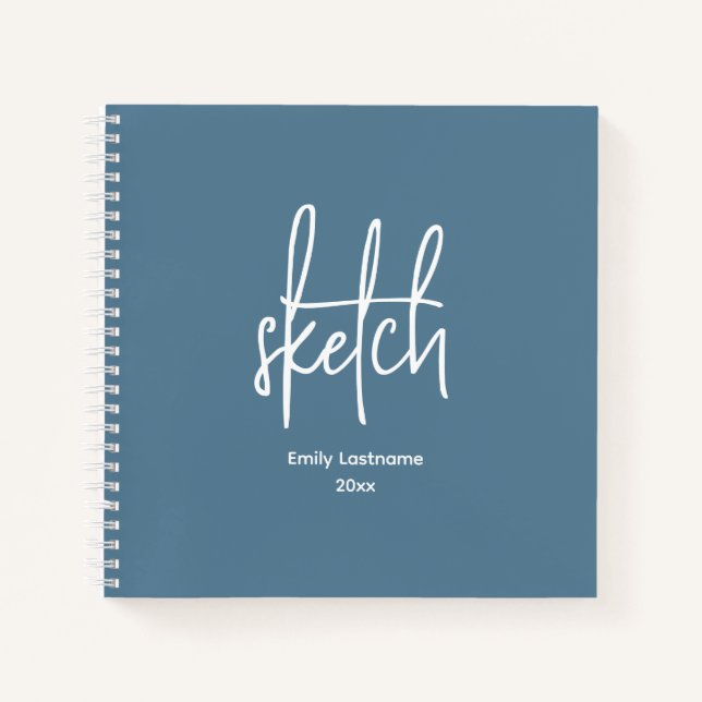 Personalized Artist Sketch Sketchbook Notebook (Front)