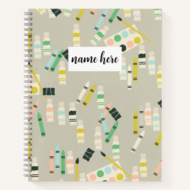 Personalized Artist Sketchbook Notebook (Front)