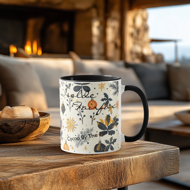 Personalized Artistic Christmas Mug - Custom Name (Creator Uploaded)