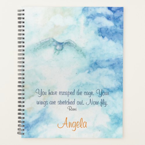 Personalized Artistic Owl Rumi  Planner