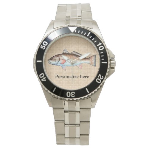 Personalized Artistic Redfish Watch