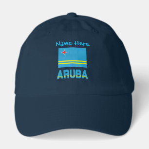 Personalized Aruba Flag Hat
