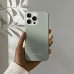 "Personalized Ash Colour iPhone Case with Custom<br><div class="desc">Add a touch of elegance to your daily essentials with this personalized Ash color iPhone case. Featuring a soft, stylish ash background and your custom name in a chic font, this phone case is perfect for showcasing your unique style. Designed for both beauty and durability, it offers excellent protection for...</div>