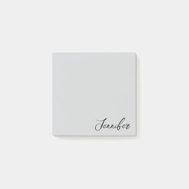 Personalized Ash Script Post it Sticky Notes (Front)
