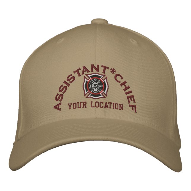 Personalized Assistant Chief Custom Cap Embroidery (Front)